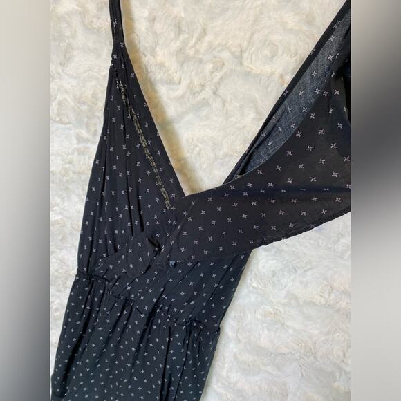 Free People Intimately Women's One Of These Days Romper Small Ruffle Black Print - Picture 5 of 14